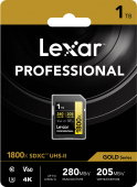 Lexar atm.korta SDXC Pro 1800x U3 UHS-II R280/W210 (V60) 1TB