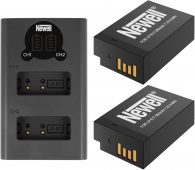 Newell įkroviklis Double DL-USB-C LP-E17 + 2 baterijos LP-E17