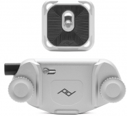 Peak Design laikiklis Capture® Camera Clip Silver (V3) su plokštele