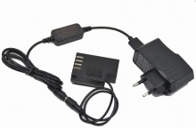 Tinklo adapteris + baterija DCC12 DMW BLF19 dummy