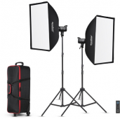 Godox LED šviestuvų komplektas SL-100D video light kit