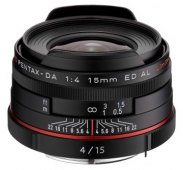 Pentax objektyvas HD 15mm f/4 Limited Juodas