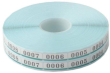 Technotape numeriukai 4 skaitmenų - 20mm x 7mm žali (2000 vnt)
