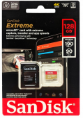 SanDisk atm. korta microSDXC 128GB Extreme 190MB/s    