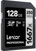 Lexar Professional 1667X SDXC 128GB UHS-II (V60) R250/W120