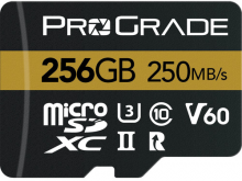 ProGrade Digital 256GB MicroSDXC UHS-II Memory Card w/adapter - 60