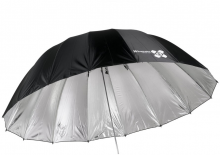 Quadralite Space 150cm parabolinis skėtis (Sidabrinis)