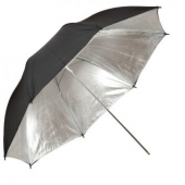 Powerlux skėtis juodos-sidabro sp. 90cm