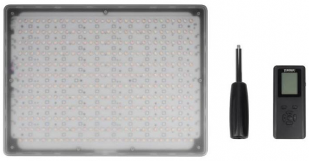 Yongnuo YN-600 RGB (3200K - 5500K) LED Light Panel + adapter FJ-SW1202000E