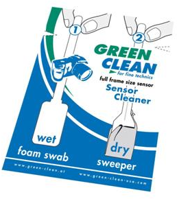 Green Clean sensoriaus valymo komplektas (Drėgnas šepetėlis ir sausa šluostė) Full frame 100vnt.