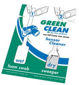 Green Clean sensoriaus valymo komplektas (Drėgnas šepetėlis ir sausa šluostė) Non-Full frame 25vnt.