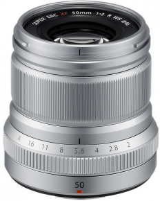 Fujifilm objektyvas XF 50mm F2 WR (Sidabrinis)