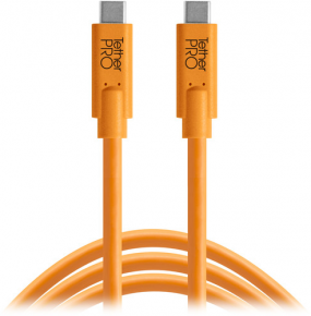 Tether Tools kabelis USB-C to USB-C (CUC15-ORG)