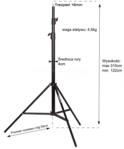 Powerlux studijos stovas ST-310T