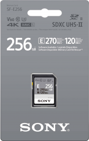 Sony atm.korta SDXC Professional cl10 UHS-II 256GB R270 W120