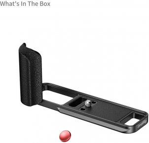 SmallRig 5448 L-Shaped Mount Plate with Silicone Handle for FUJIFILM X-E5 Black