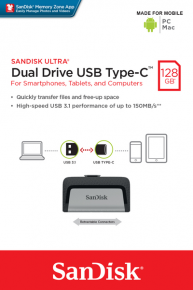 SanDisk atm. raktas USB-C 128GB Dual Drive