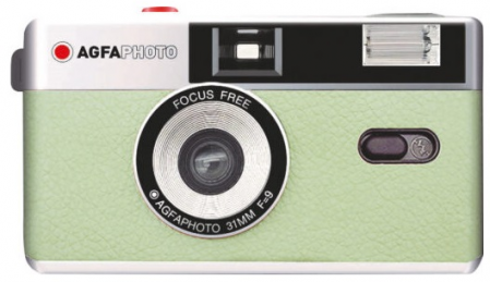 Agfa daugkartinis juostinis fotoaparatas 35mm (šv.žalias)