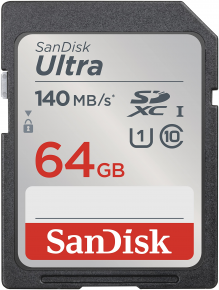 Sandisk atm. korta SD 64GB ULTRA 140MB/s