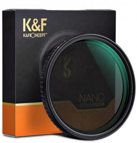 K&F Concept filtras 77mm Nano-X CPL Variable/Fader NDX