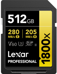 Lexar atm.korta SD 512GB SDXC 1800x R280/W210