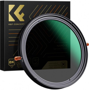 K&F Concept filtras 77MM Nano-X CPL+Variable/Fader ND 2~32