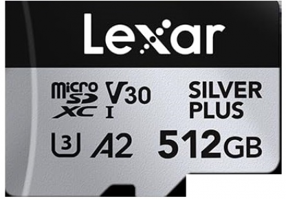 Lexar atm.korta SDXC micro Silver Plus 512GB R205/W150