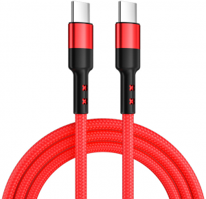 Caruba USB-C to USB-C 60W Cable 30cm Red  