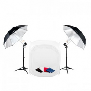 Apšvietimo komplektas palapinė kubas 60 cm+2x85W+801
