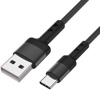 Caruba USB-A to USB-C 60W Cable 1 Meter Black