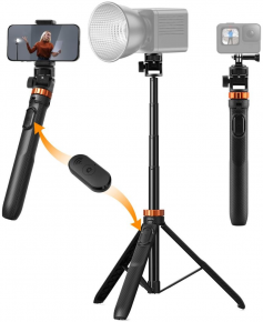 K&F Concept trikojis 175cm Selfie Stick Tripod with Detachable Remote Control KF09.143