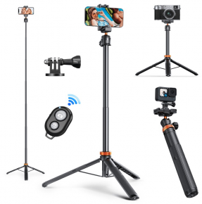 K&F Concept trikojis MS04 Tripod Phone Selfie with Stick Bluetooth Remote Control (KF09.127V1)