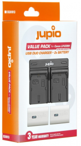 Jupio kit: 2x LP-E6NH Ultra 2600 mAh + USB Dual Charger (Canon)