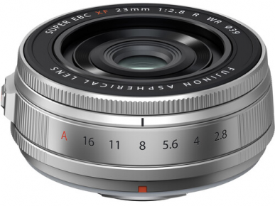 Fujifilm objektyvas Fujinon XF 23mm 2.8 R WR (Sidabrinis)
