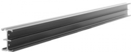 Elfo The aluminium- black rail 1 m