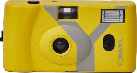 YASHICA MF-1 daugkartinis fotoaparatas Snapshot Art Camera (Yellow)