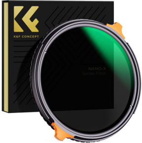 K&F Concept 77MM ND4-ND64 (2-6 Stop) Variable ND Filter and CPL Circular (KF01.1917)