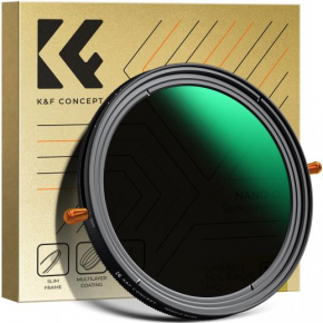 K&F 82mm Series,multifunctional CPL+Variable/Fader ND 2~32 filter, HD (KF01.2408) 