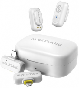 Hollyland LARK A1 Combo Ivory White, with USB-C RX +Lightning RX + Charging Case