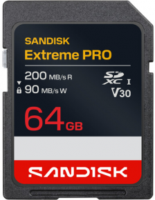 SanDisk atm. korta SD 64GB Extreme PRO 200MB/s A1 V30