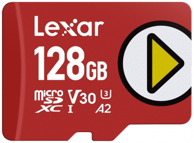 Lexar atm.korta micro SDXC PLAY 128GB R205/W140 (V30)