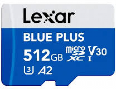 Lexar atm. korta Micro SDHC 512GB Blue Plus UHS-I with SD adapter
