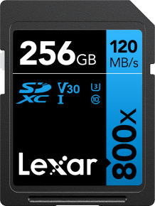 Lexar atm.korta SD 256GB SDXC 800x R120/45MB Professional