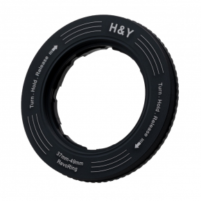H&Y kintamas filtro adapteris 37-49mm (52mm filtrui)