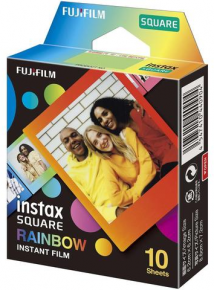 FujiFilm Instax Square fotoplokštelės Rainbow Frame 10vnt