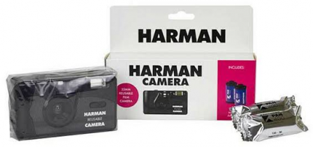 Harman daugkartinis juostinis fotoaparatas 35mm KIT