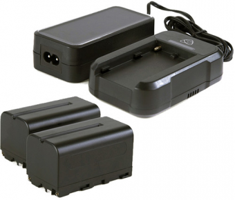 Atomos baterijos+įkroviklis AtomX Power Kit