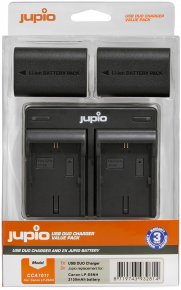 Jupio Kit: 2x Battery  LP-E6NH + USB Duo Charger