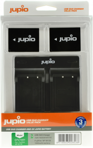Jupio Kit: 2x Battery NP-W126 + USB Duo Charger