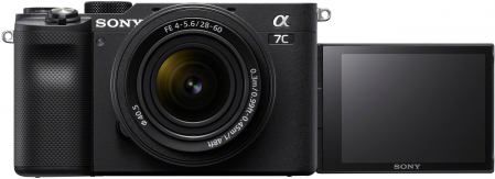 Sony A7C + 28-60mm juodas (ILCE7C) + ECM-W2BT mikrofonas + GP-VPT2BT rankena